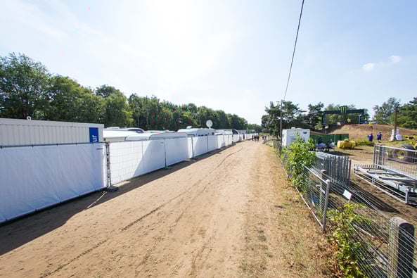 Heras witte foliehekken events motor GP C005150 (3)